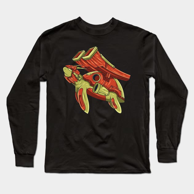 Turtle Combat Long Sleeve T-Shirt by wikuideots